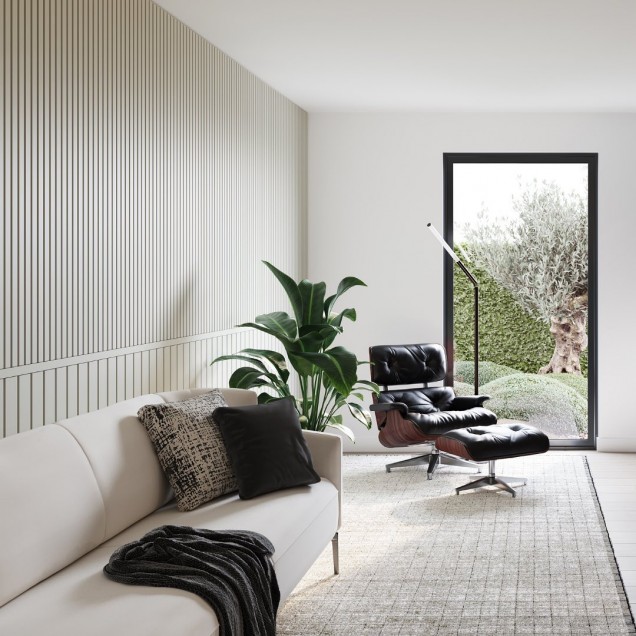 Panou decorativ riflat 3D