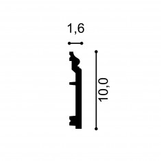 Plinta Axxent SX173, Dimensiuni: 200 X 1.6 X 10 cm, Orac Decor