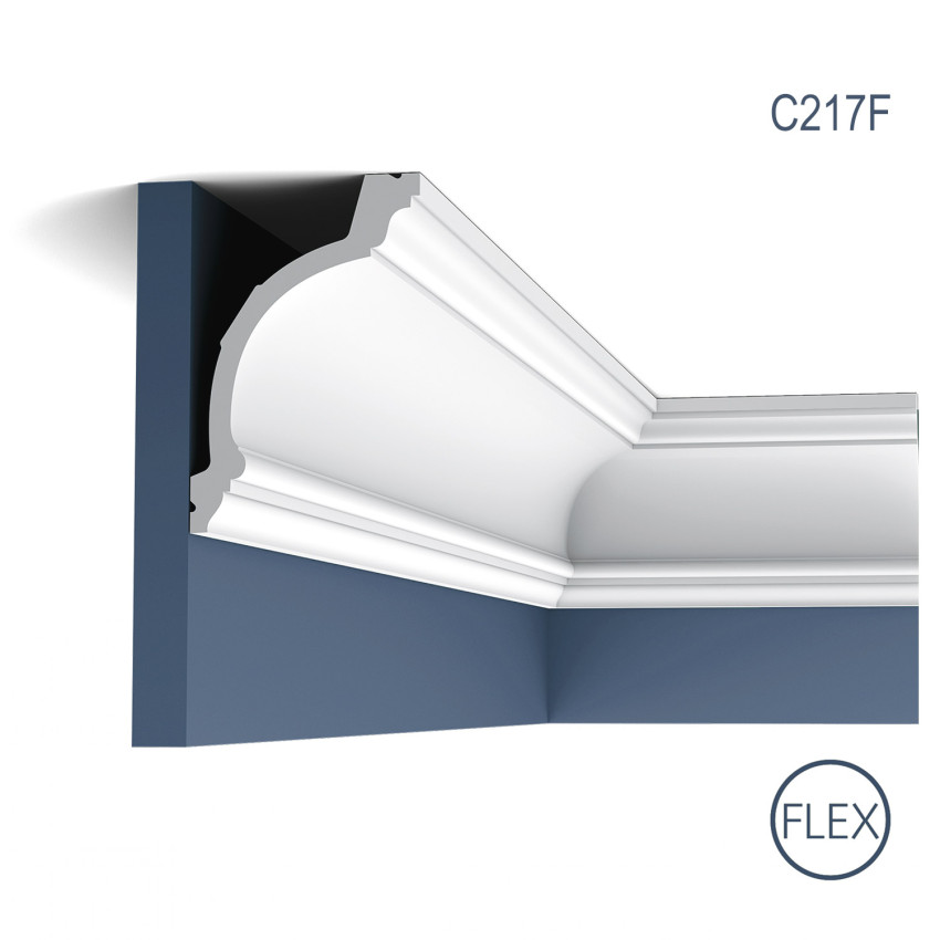 Cornișă flexibilă pentru tavan, model C217F