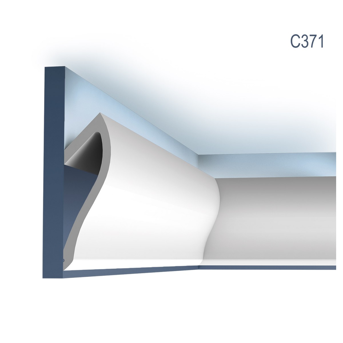Scafe tavan (iluminat indirect, LED) Orac Decor ORC-C371, material: PUROTOUCH®