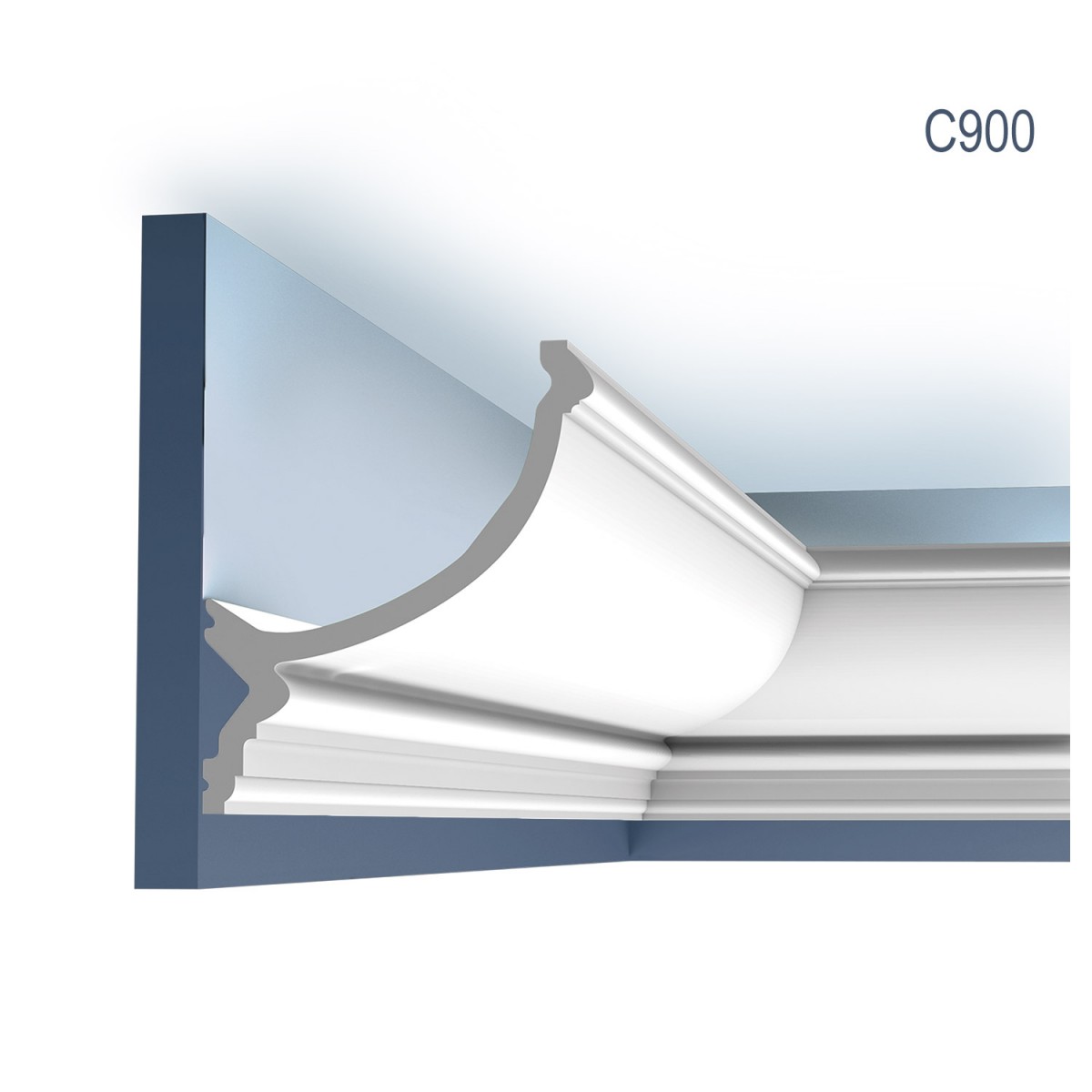 Scafe tavan (iluminat indirect, LED) Orac Decor ORC-C900, material: PUROTOUCH®