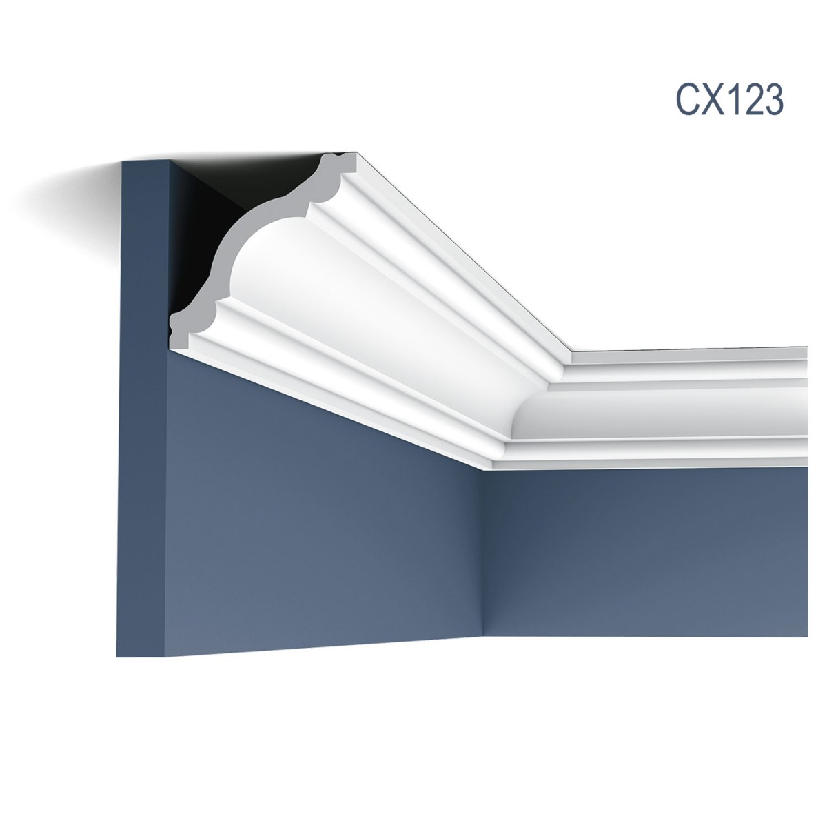Cornisa Axxent CX123, Dimensiuni: 200 X 8 X 8 cm, Orac Decor, Cornișe tavan 