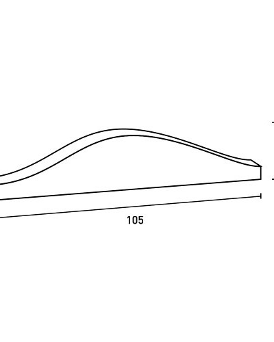 Element decorativ model D170 alb