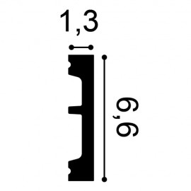 Plinta Axxent SX157, Dimensiuni: 200 X 6.6 X 1.3 cm, Orac Decor