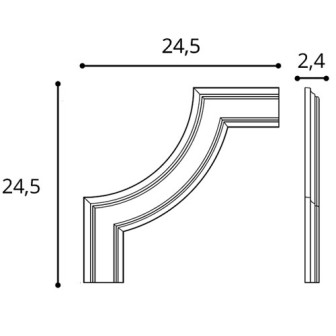 Coltar decorativ pentru profile