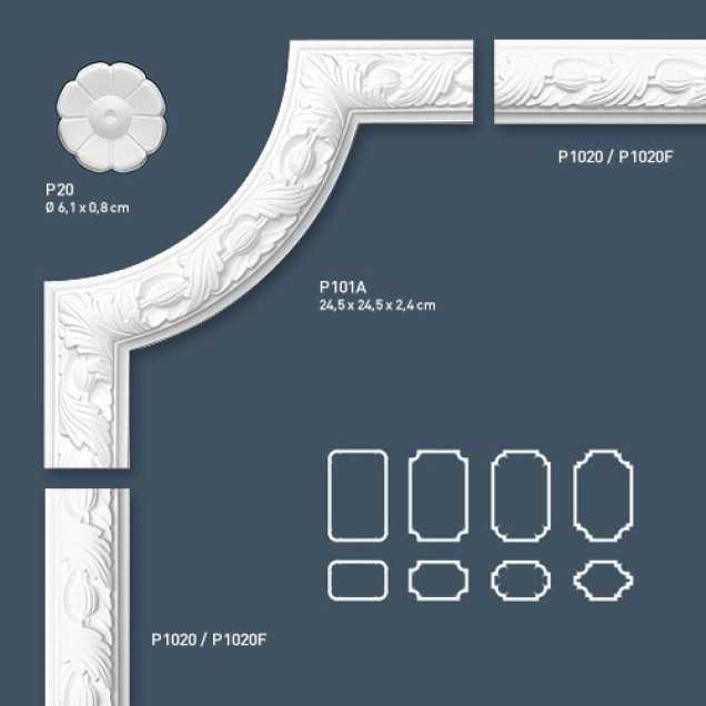 Ornament decorativ alb în formă de floare