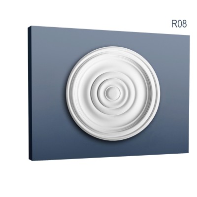 Rozeta decorativa alba pentru tavan