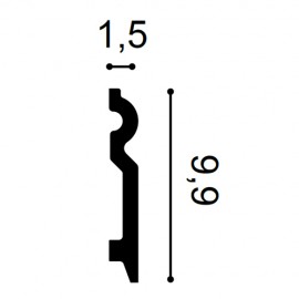 Plinta Axxent SX137, Dimensiuni: 200 X 9.9 X 1.5 cm, Orac Decor