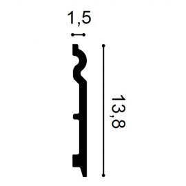Plinta Axxent SX138, Dimensiuni: 200 X 13.8 X 1.5 cm, Orac Decor