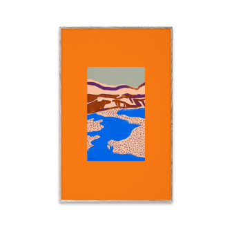 Postere și Tablouri Paper Collective PPCL-19055. Conține culorile: Portocaliu, Portocaliu Pastel, Albastru, Albastru Distantv, Violet, Mov Trafic, Portocaliu, Portocaliu Perlă, Fildeș