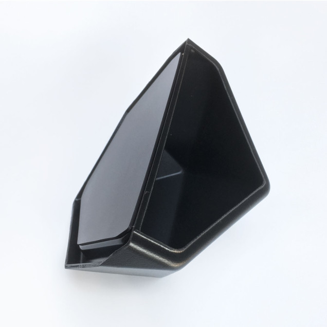 Ghiveci din plastic tapet magnetic - Negru, cu creioane și foarfeci