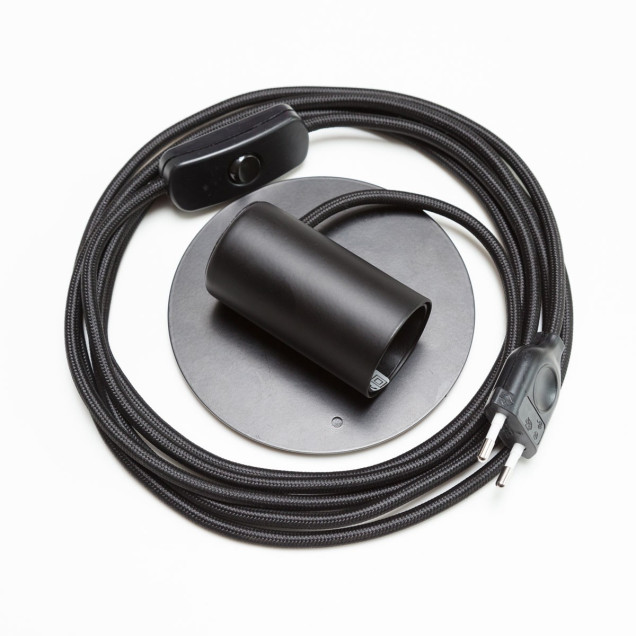 Lampă cu bec inclus pentru perete magnetic, design modern și minimalist, culoare neagră.