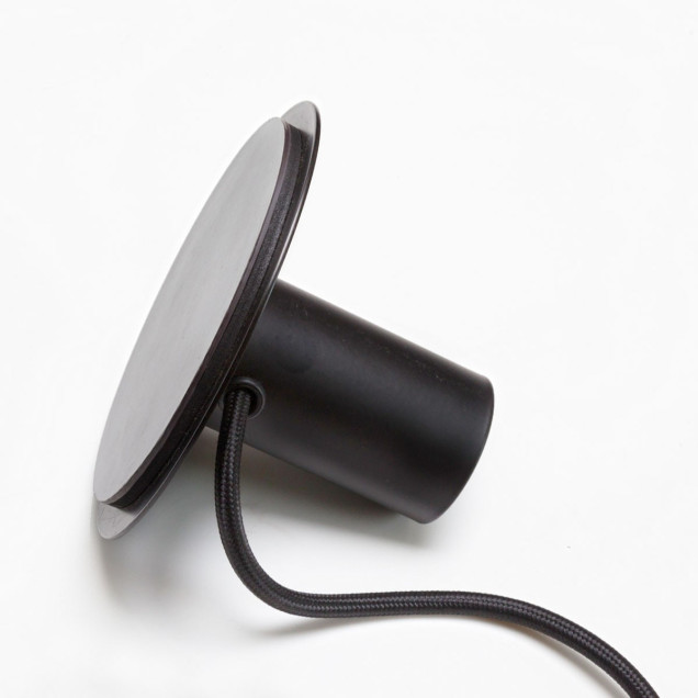 Lampă cu bec inclus pentru perete magnetic, design modern și minimalist, culoare neagră.