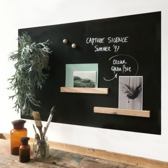 Tablă de scris magnetică autoadezivă dreptunghiulară 62x90 cm, cu notițe și decorațiuni