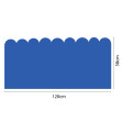 Tablă de scris magnetică autoadezivă, margini ondulate, albastru, 58x120 cm