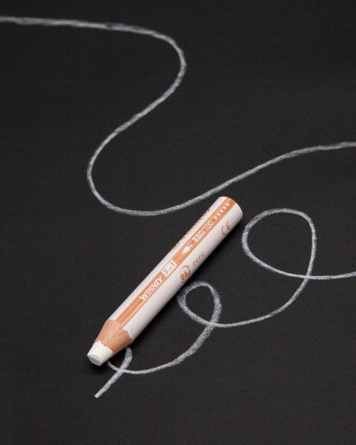 Marker universal 3 in 1 alb pe fundal negru