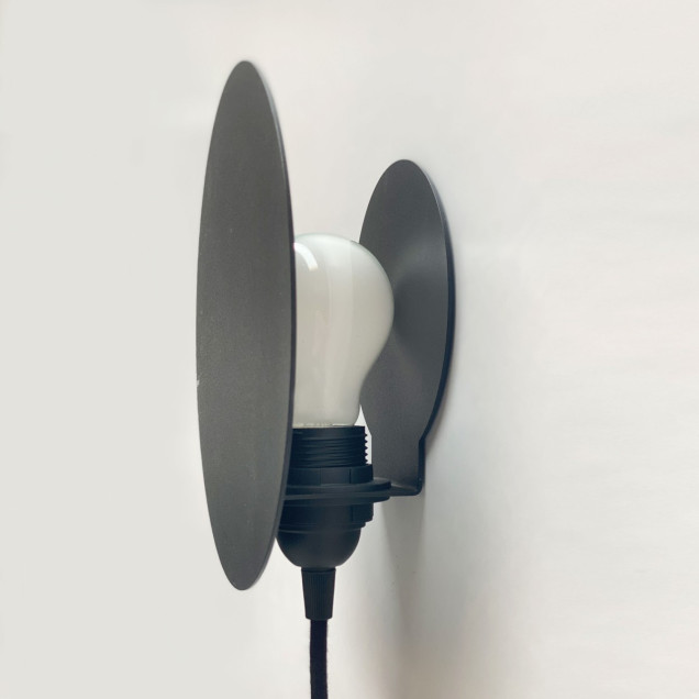 Lampă magnetică de perete neagră, design modern