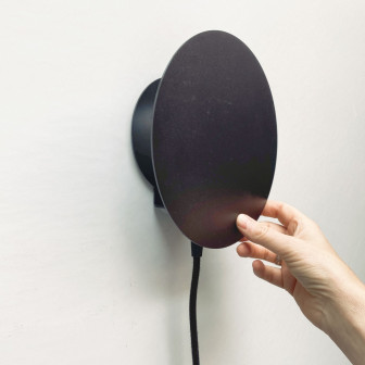 Lampă magnetică de perete neagră, design modern