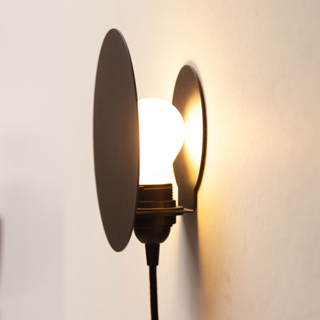 Lampă magnetică de perete neagră, design modern
