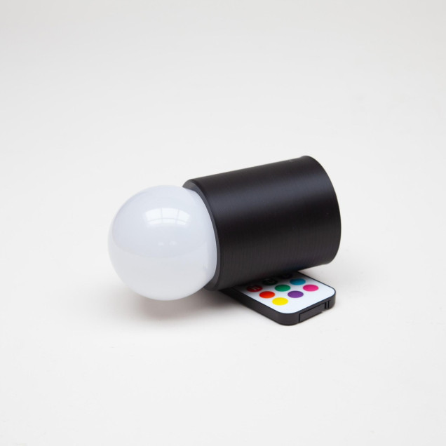 Lampă magnetică wireless cu suport de bec printat 3D, negru
