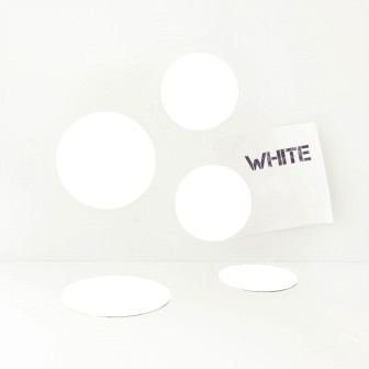 Set de magneți albi în formă circulară