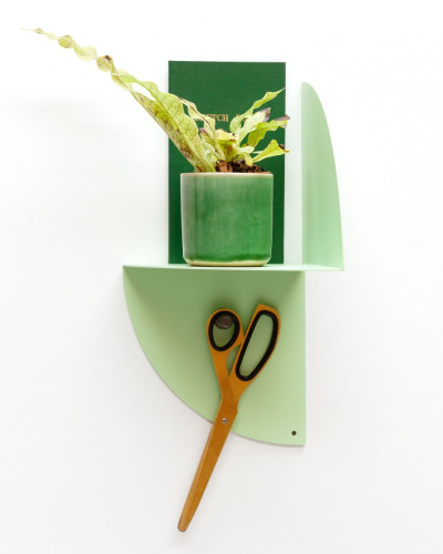 Poliță metalică Rotary pentru tapet magnetic - Verde Mentă