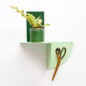 Poliță metalică Rotary pentru tapet magnetic - Verde Mentă