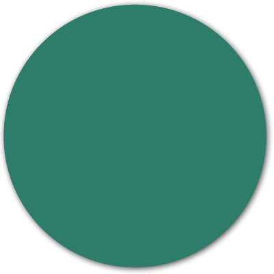 Sticker magnetic rotund, verde pădure, 60cm