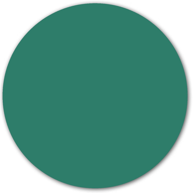 Sticker magnetic rotund, verde pădure, 60cm, decorativ
