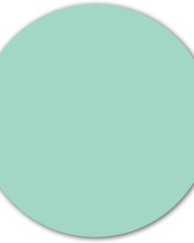 Sticker magnetic rotund, culoare mentă, decorativ