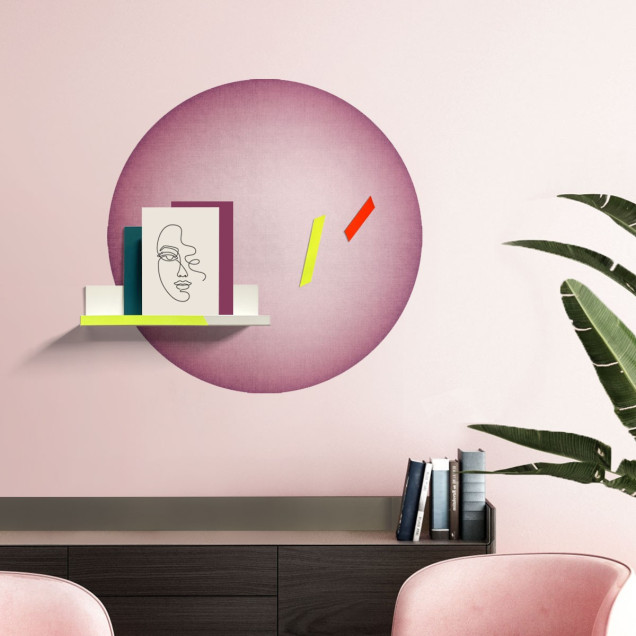 Sticker magnetic decorativ mov cu flori