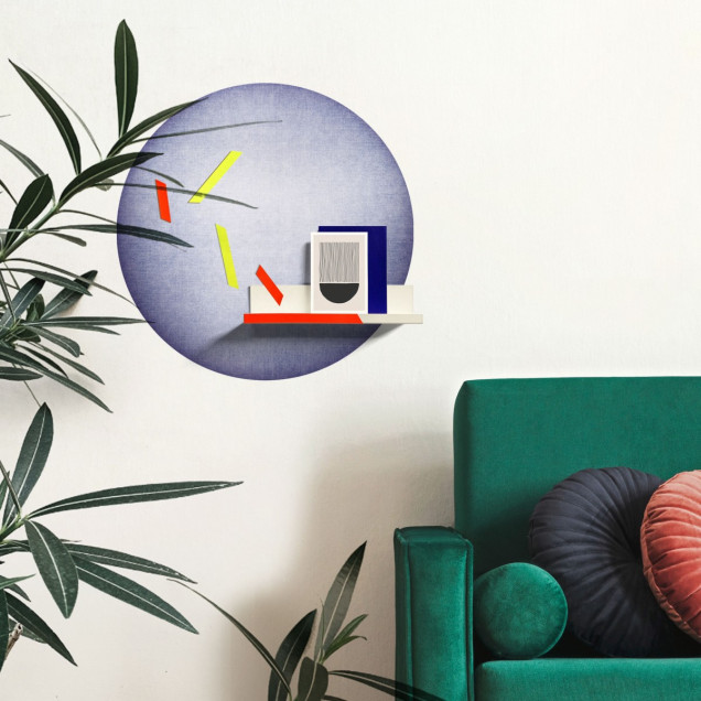 Sticker magnetic decorativ albastru