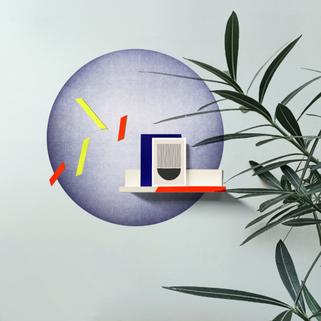 Sticker magnetic decorativ albastru