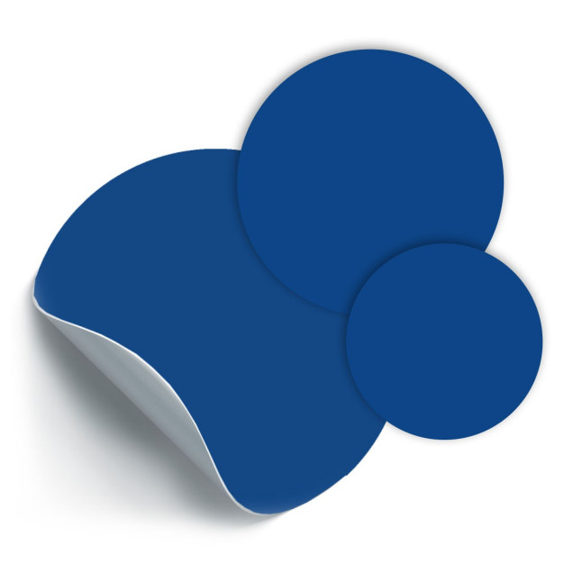 Set stickere magnetice circulare, albastre