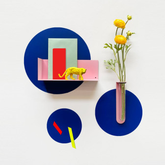 Set stickere magnetice circulare, albastre