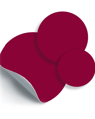 Sticker magnetic circular vișiniu, set de 3 bucăți, decor interior