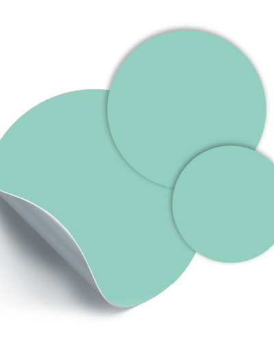 Sticker magnetic circular, menta, set de 3 bucăți