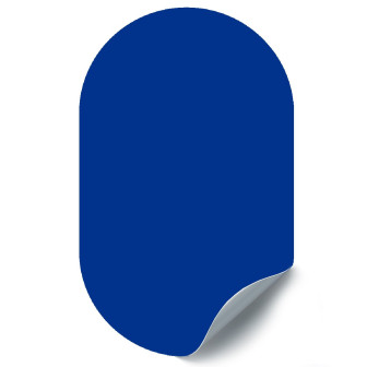 Sticker magnetic albastru decorativ, 37x60cm