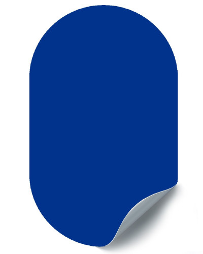 Sticker magnetic albastru decorativ, 37x60cm