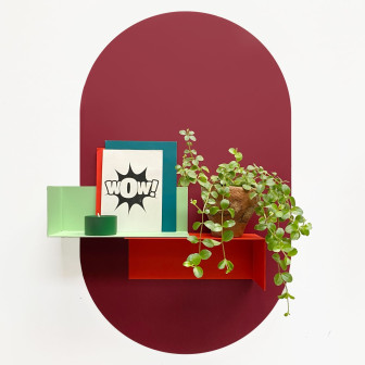 Sticker magnetic decorativ vișiniu, 37x60cm