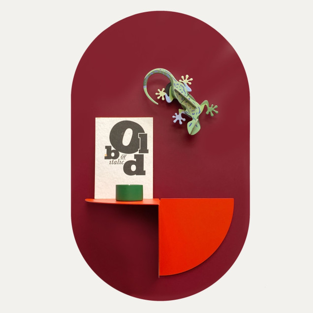 Sticker magnetic decorativ vișiniu, 37x60cm