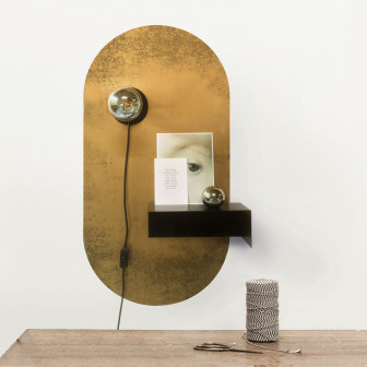 Sticker magnetic auriu vintage, dimensiune 47x90cm