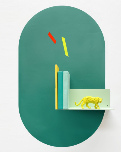 Sticker magnetic decorativ verde pădure, 37x60cm