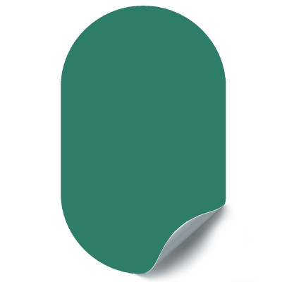Sticker magnetic decorativ verde pădure, 37x60cm