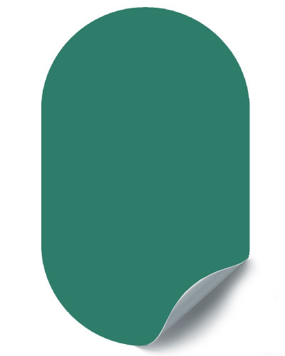 Sticker magnetic decorativ verde pădure, 37x60cm