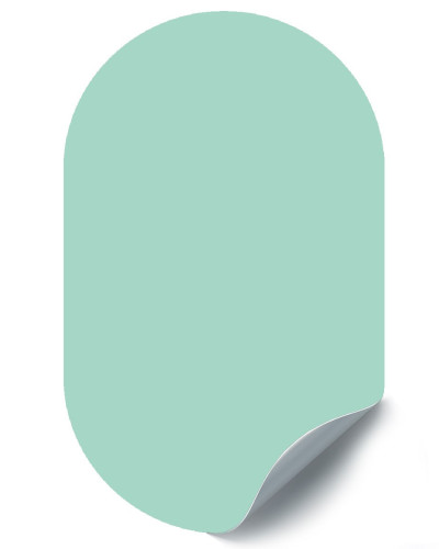 Sticker magnetic decorativ, culoare mentă, design modern