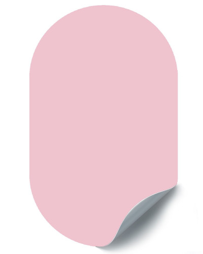 Sticker magnetic roz decorativ, 37x60cm