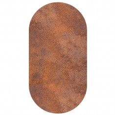 Sticker magnetic, Ferro / rusty, brown, oval 47x90cm