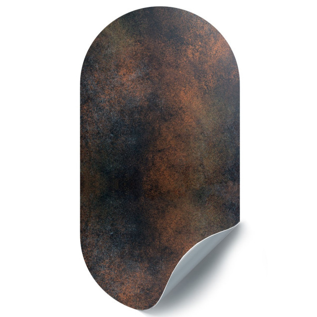 Sticker magnetic decorativ oval cu aspect 