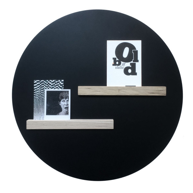 Sticker magnetic negru, pentru cretă sau marker, diametru 60cm